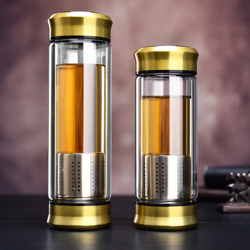 Glass Water Bottle With Loose tea filter - Image 5