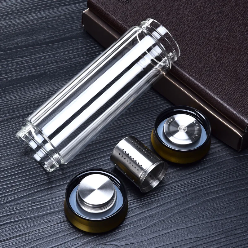 Glass Water Bottle With Loose tea filter - Image 2