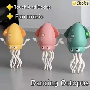 Electric Sensor Dancing Octopus Toy with LED Lights