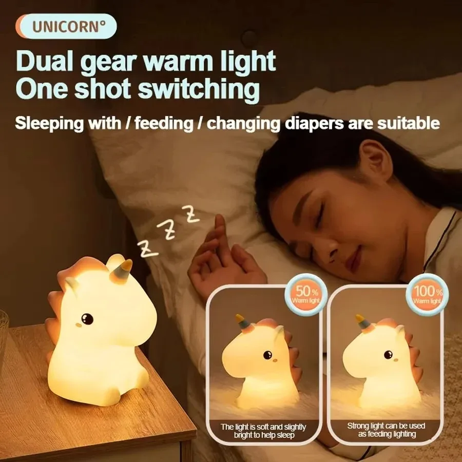 Cartoon Animal USB Moon Night Lamp for Kids - Image 5