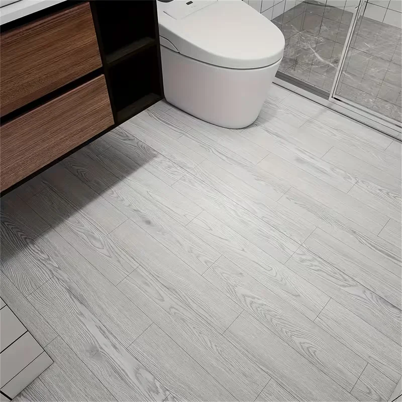 Peel-and-Stick Wood-Effect Vinyl Floor Tiles Pack of 10 - Image 4