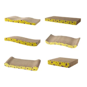 Corrugated Cardboard Cat Scratcher & Lounge Bed