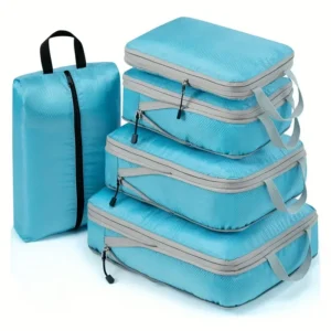 Compression Packing Cubes Luggage Organiser Set for Travel