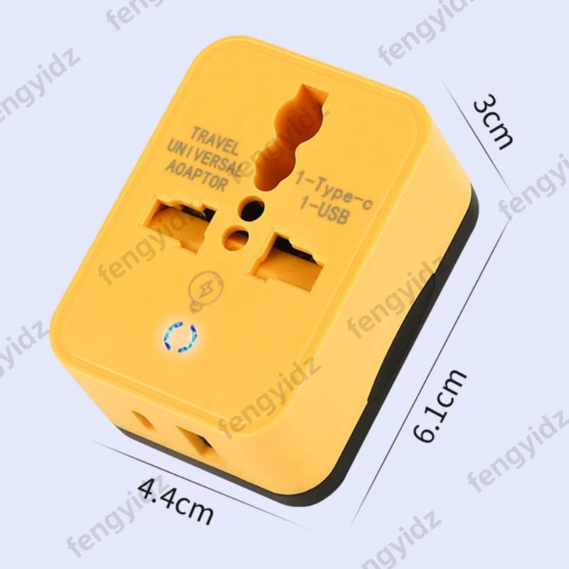 Universal Travel Plug Adapter with 2 USB Ports for UK, EU & US - Image 4
