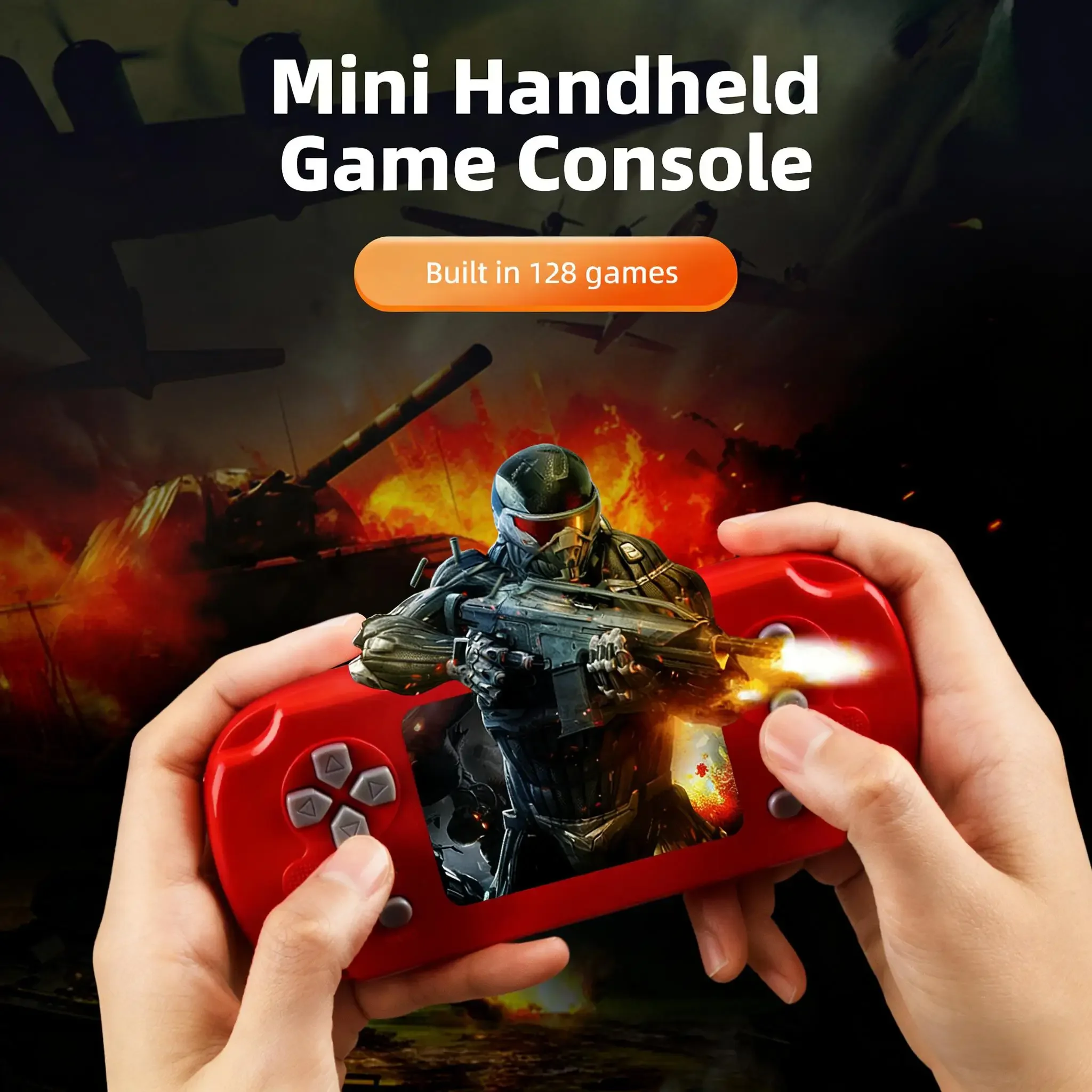 400-in-1 Mini Retro Handheld Console with 128 Built-in Games - Image 2