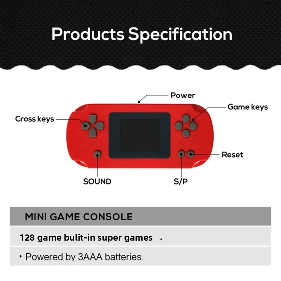 400-in-1 Mini Retro Handheld Console with 128 Built-in Games - Image 6
