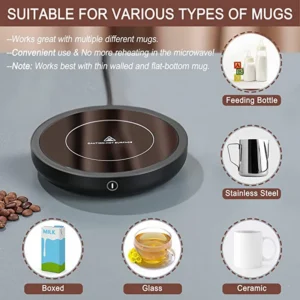 Electric Desk Mug Warmer with Auto Shut-Off