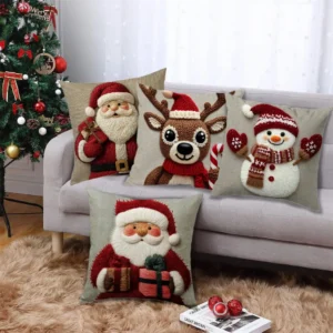 Festive Christmas Cushion Cover 45x45cm