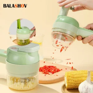 Cordless 4-in-1 Vegetable Chopper & Slicer