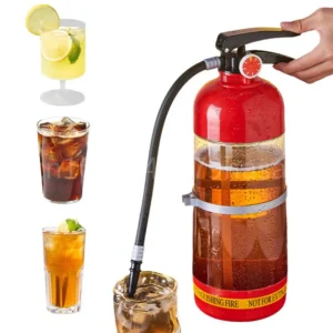 2L Fire Extinguisher Drink Dispenser with Pour Hose