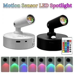 USB Rechargeable Wall Light with Remote Control
