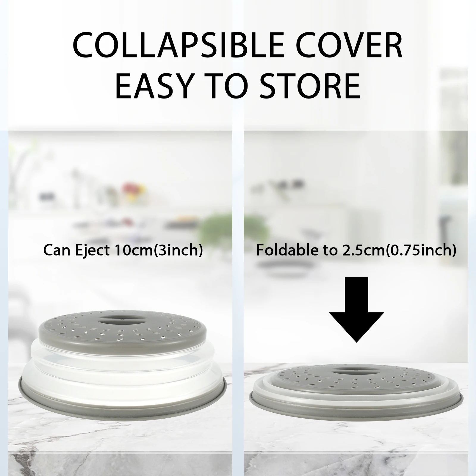 Reusable Vented Microwave Plate Cover 10.5 Inch BPA-Free - Image 5