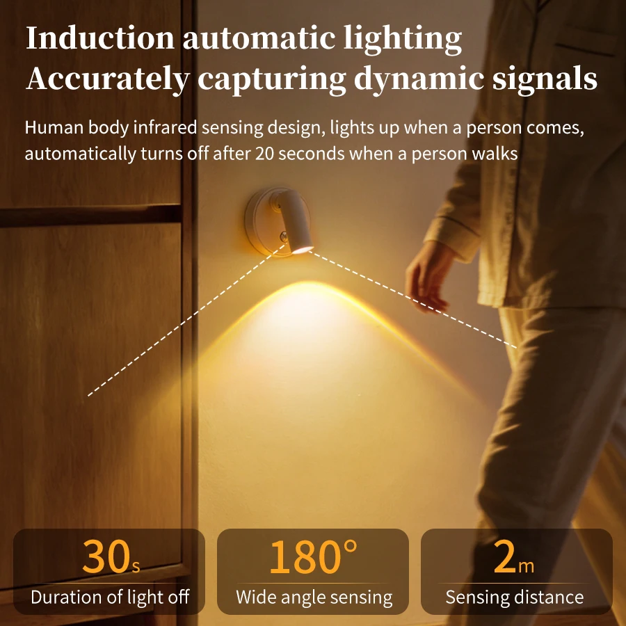 USB Rechargeable Wall Light with Remote Control - Image 2