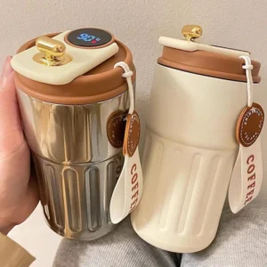 450ml Stainless Steel Travel Mug with LED Temperature Display