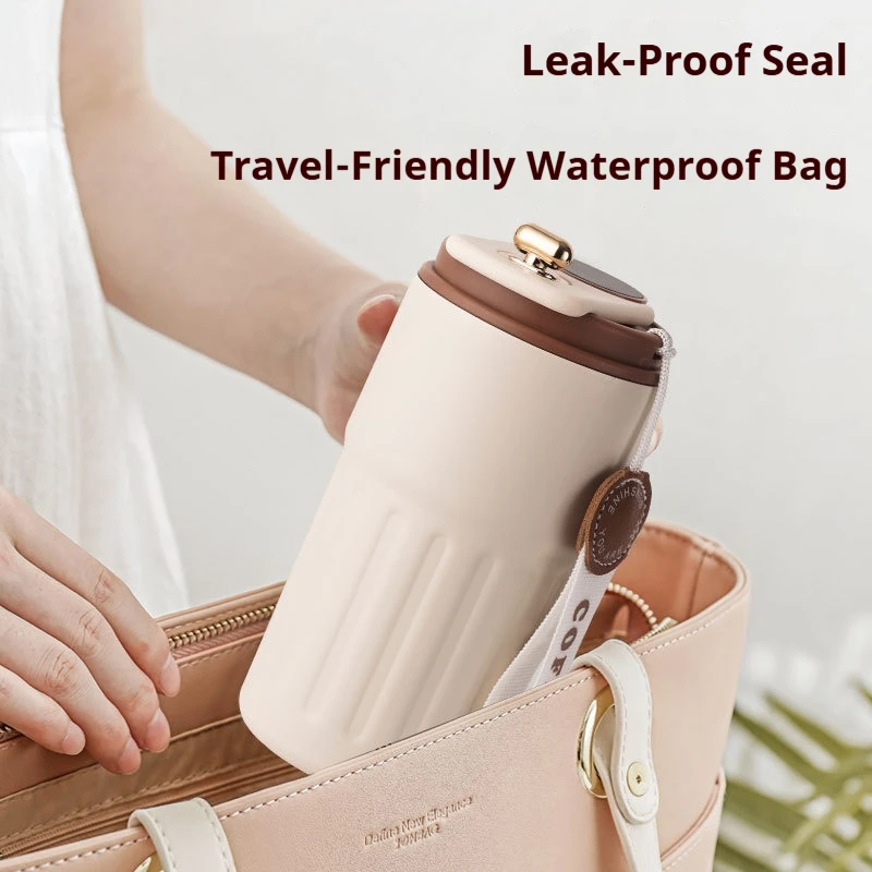 450ml Stainless Steel Travel Mug with LED Temperature Display - Image 6