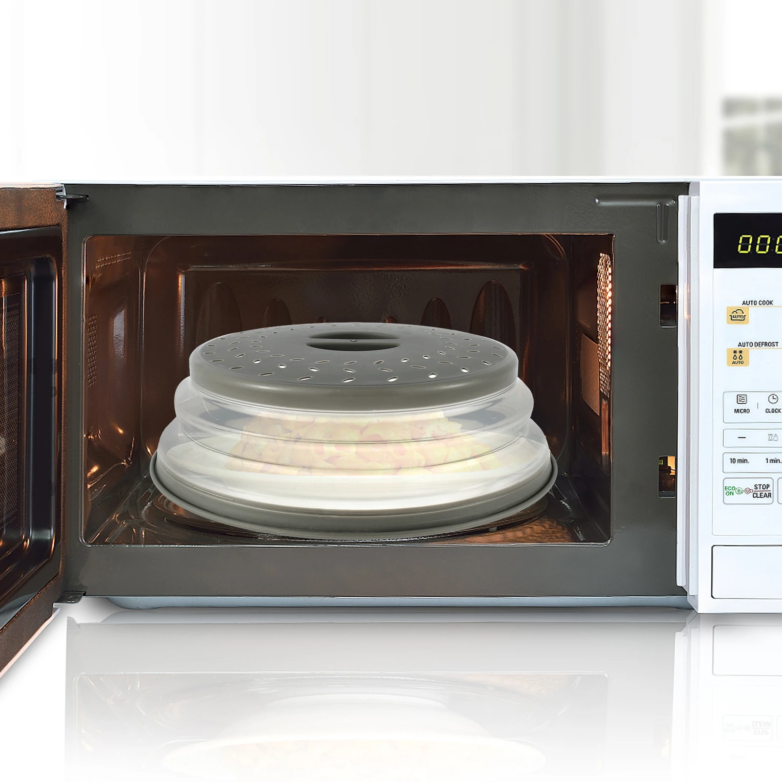 Reusable Vented Microwave Plate Cover 10.5 Inch BPA-Free - Image 6