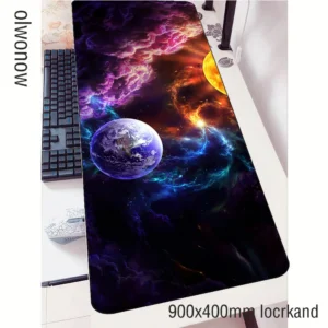 Large Sci-Fi Gaming Mouse Pad 900x400mm with Keyboard Space