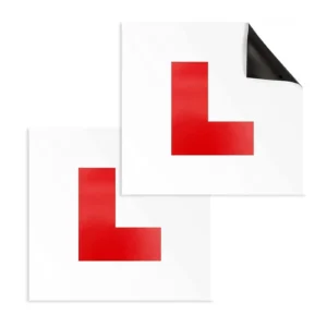 Magnetic L-Plates for Learner Drivers (2-Pack)