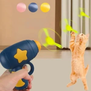 Interactive Cat Frisbee Launcher with 5 Discs