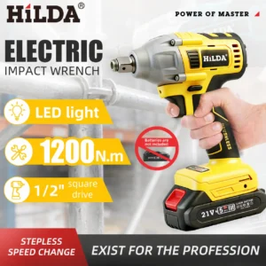 HILDA 18V Brushless Impact Wrench 1200Nm (Makita Compatible)
