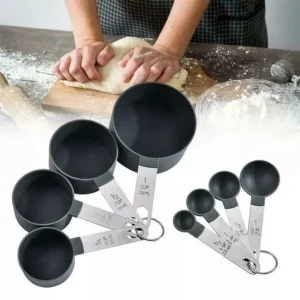 8-Piece Stainless Steel Measuring Cup & Spoon Set