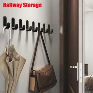6-Pack Self-Adhesive Wall Hooks for Keys & Towels