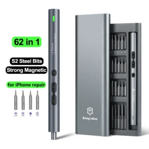 62-in-1 Cordless Precision Screwdriver Kit with LED Light
