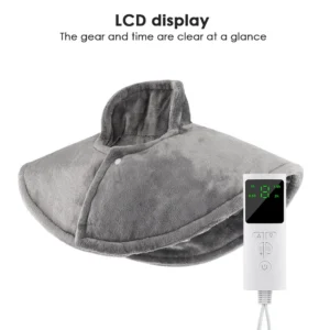 Electric Neck & Shoulder Heat Wrap with UK Plug