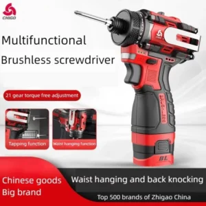 18V Brushless Cordless Drill Driver with 80Nm Torque