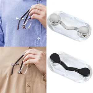 Magnetic Glasses & Badge Holder Clips (2-Pack)
