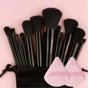13-Piece Soft Kabuki & Blending Makeup Brush Set