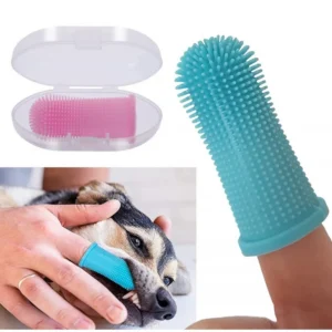 Soft Silicone Pet Finger Toothbrush for Dogs & Cats