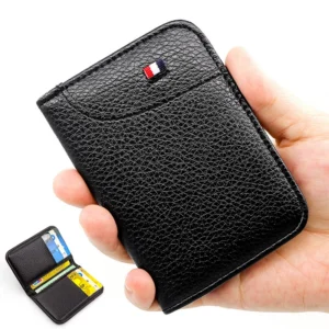 Slim PU Leather Card Holder for Men & Women