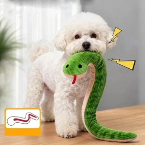 16.5 Inch Fleece Snake Kick Toy for Cats & Dogs