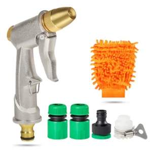 Metal Garden Watering Gun with Adjustable Spray