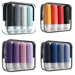 90ml Silicone Travel Bottle Set - Leakproof & Refillable