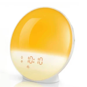 Sunrise Alarm Clock with FM Radio & 7-Colour Night Light