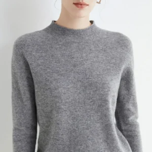 Women's Oversized Mock-Neck Knit Jumper